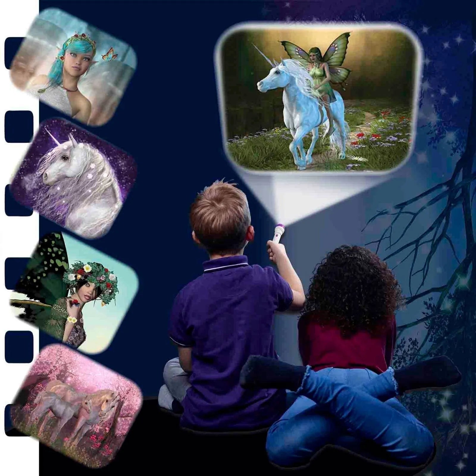 Brainstorm Torch and Projector - Fairy & Unicorn | Luxury Home Accessories | Heulog Glow