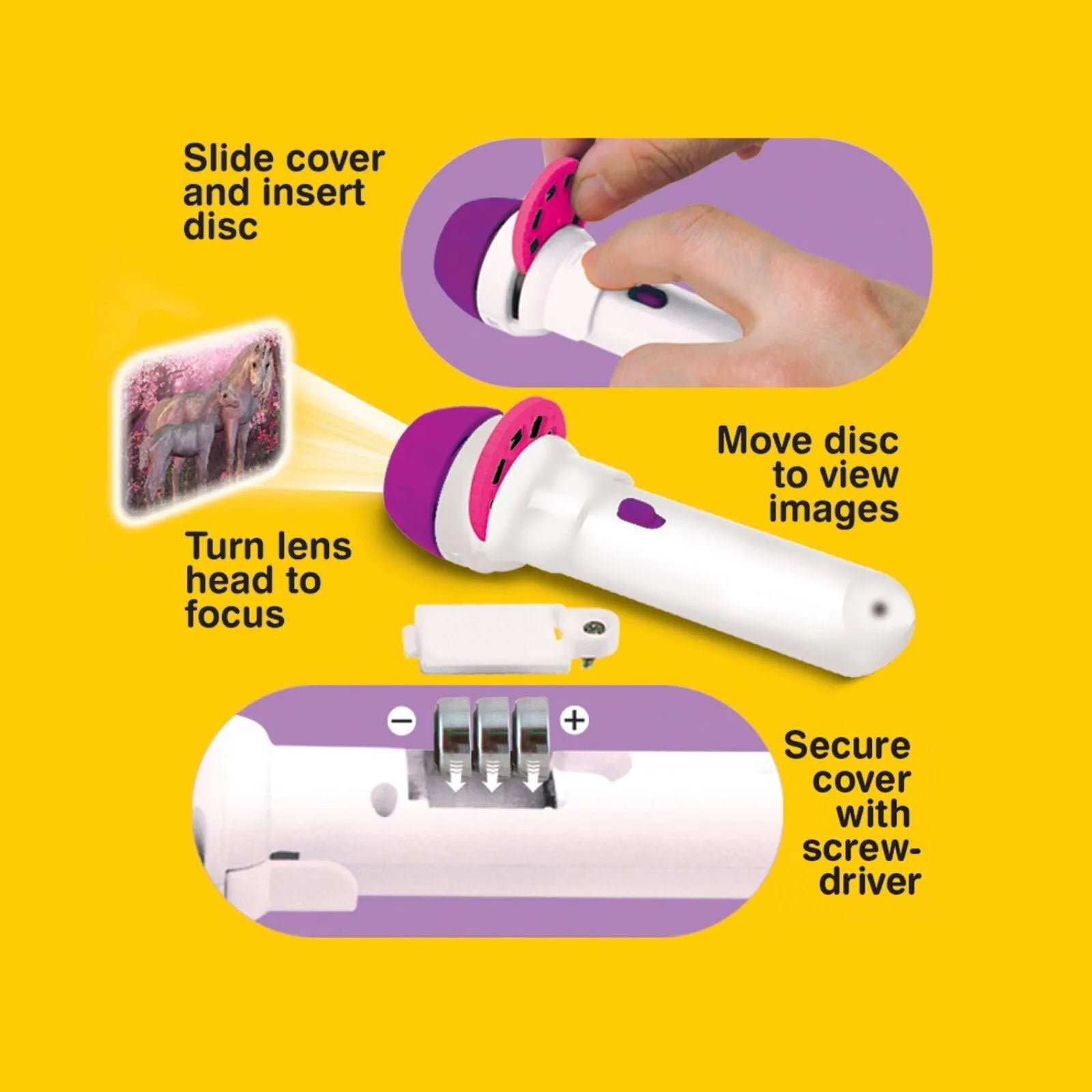 Brainstorm Torch and Projector - Fairy & Unicorn | Luxury Home Accessories | Heulog Glow