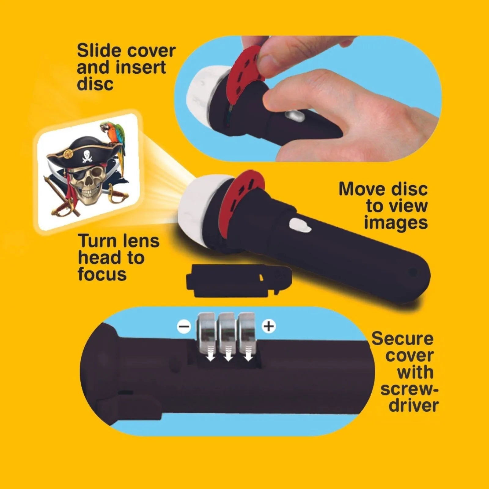 Brainstorm Torch and Projector - Pirate Torch | Luxury Home Accessories | Heulog Glow