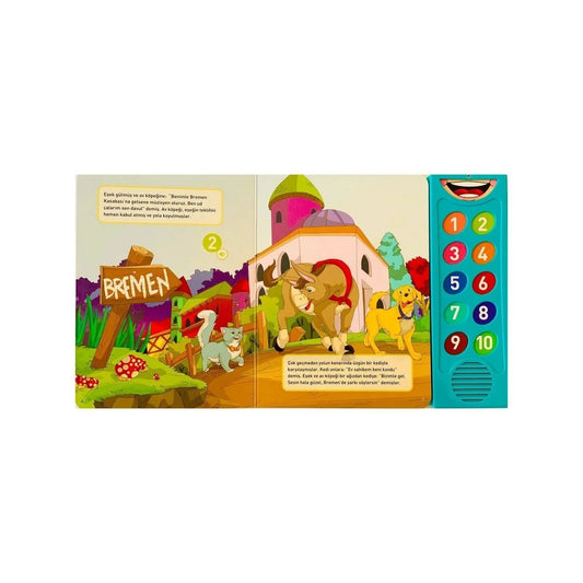 Bremen Town Musicians Interactive Sound Book | Luxury Home Accessories | Heulog Glow