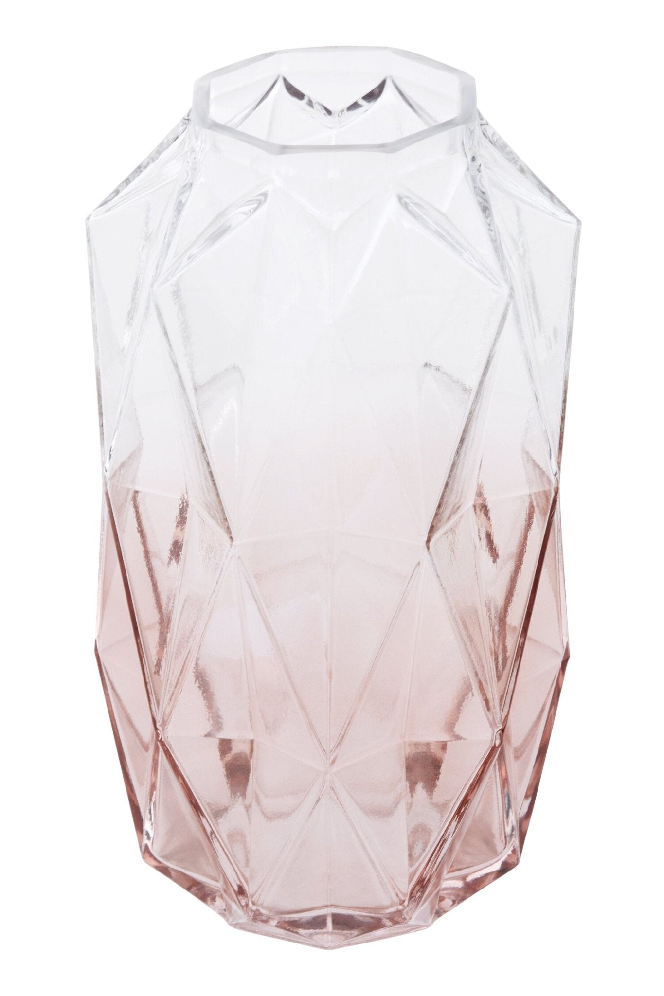 Brice Large Pink Glass Vase | Luxury Home Accessories | Heulog Glow