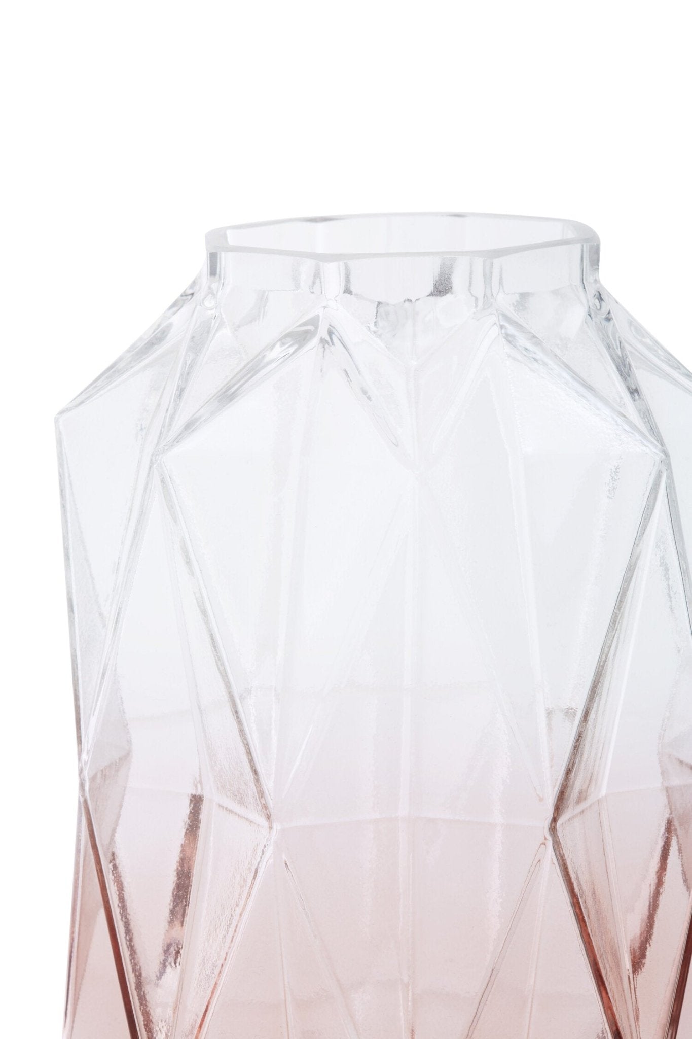 Brice Large Pink Glass Vase | Luxury Home Accessories | Heulog Glow