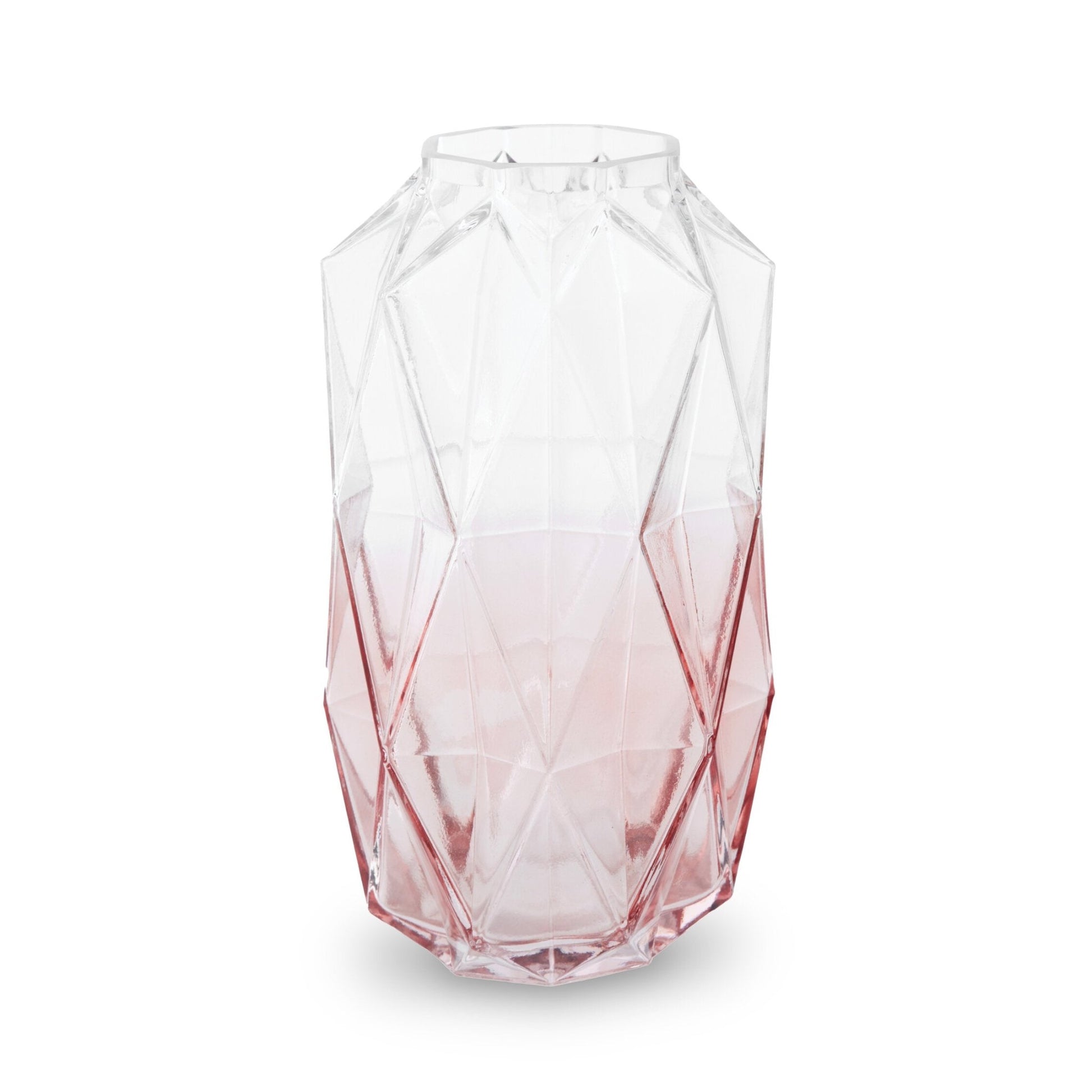 Brice Large Pink Glass Vase | Luxury Home Accessories | Heulog Glow