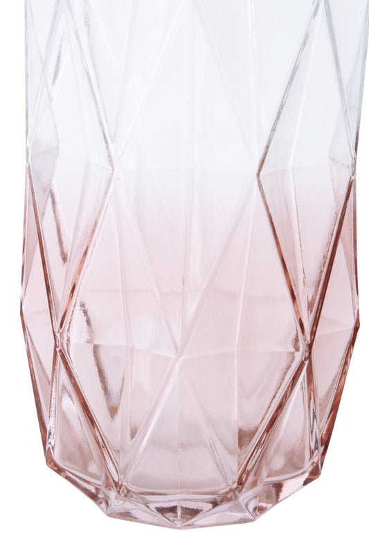 Brice Large Pink Glass Vase | Luxury Home Accessories | Heulog Glow
