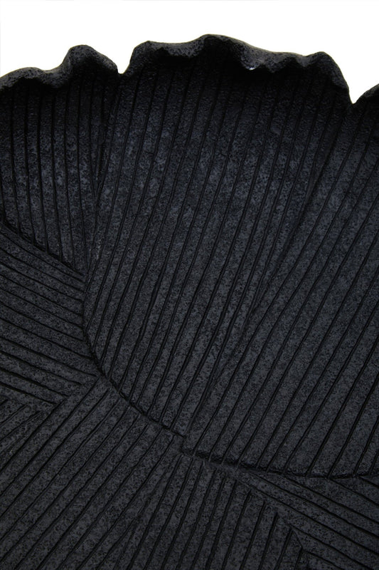 Broc Black Textured Bowl | Luxury Home Accessories | Heulog Glow