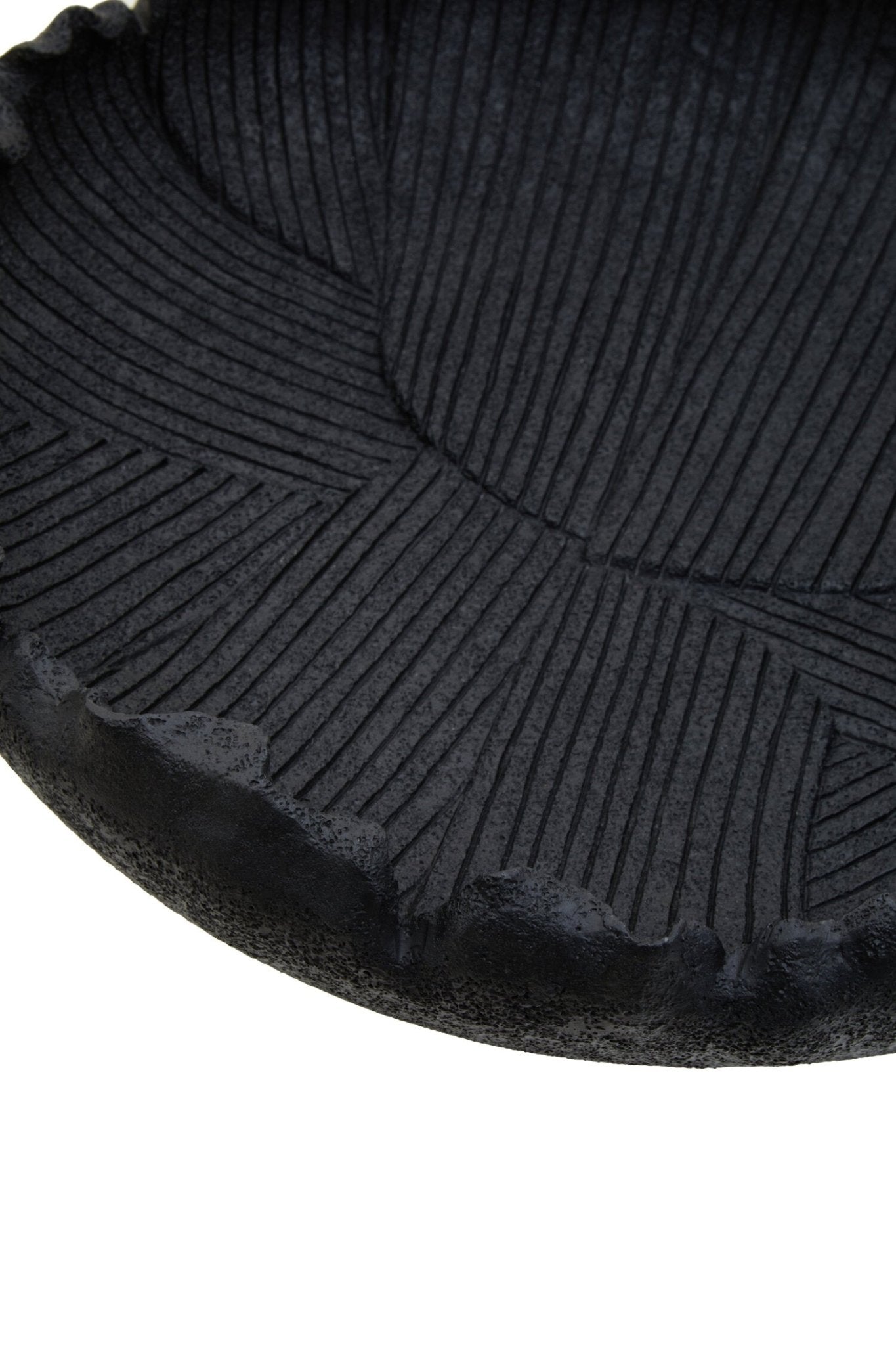 Broc Black Textured Bowl | Luxury Home Accessories | Heulog Glow
