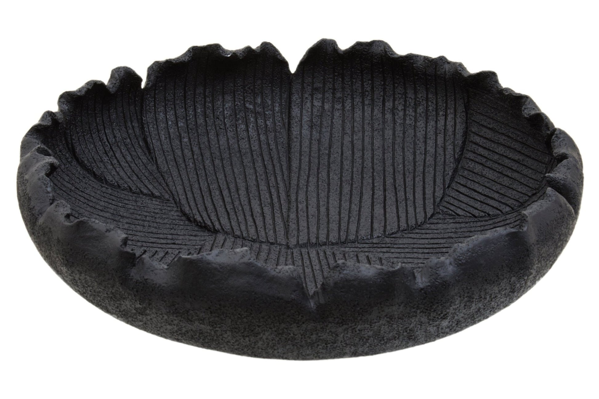 Broc Black Textured Bowl | Luxury Home Accessories | Heulog Glow