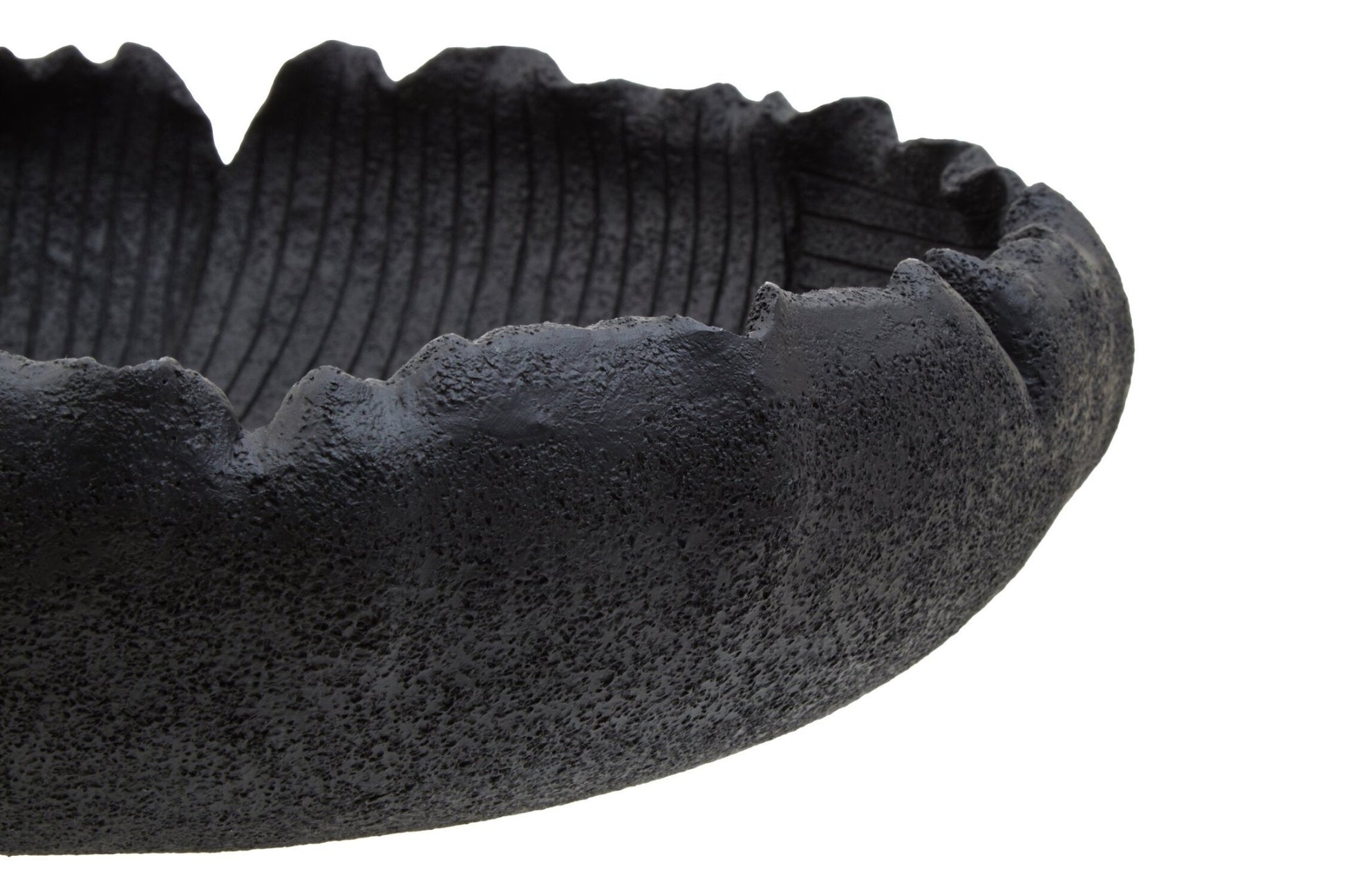 Broc Black Textured Bowl | Luxury Home Accessories | Heulog Glow