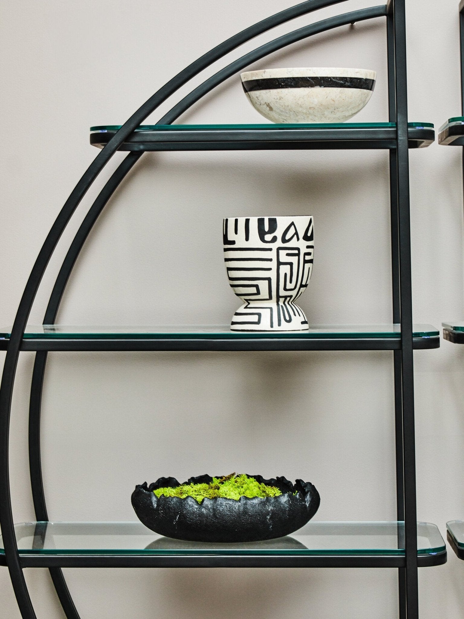 Broc Black Textured Bowl | Luxury Home Accessories | Heulog Glow