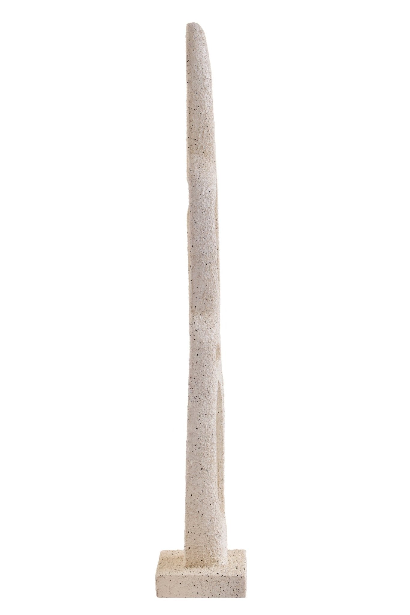 Broc Cream Textured Abstract Interlocking Sculpture | Luxury Home Accessories | Heulog Glow