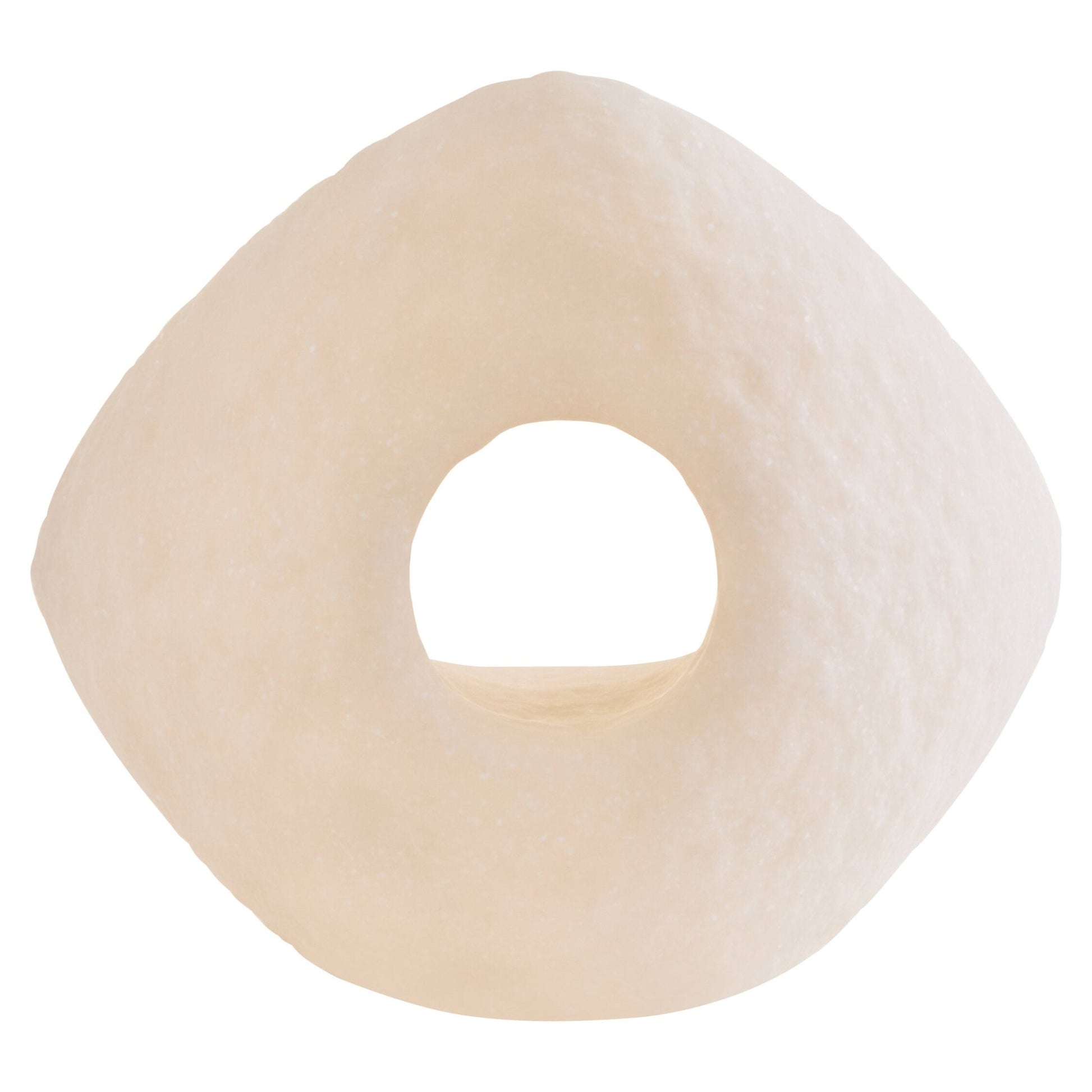 Broc Cream Textured Geometric Sculpture | Luxury Home Accessories | Heulog Glow