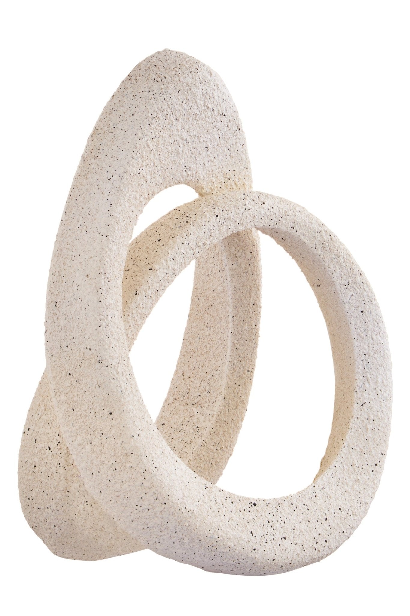 Broc Cream Textured Loop Sculpture | Luxury Home Accessories | Heulog Glow