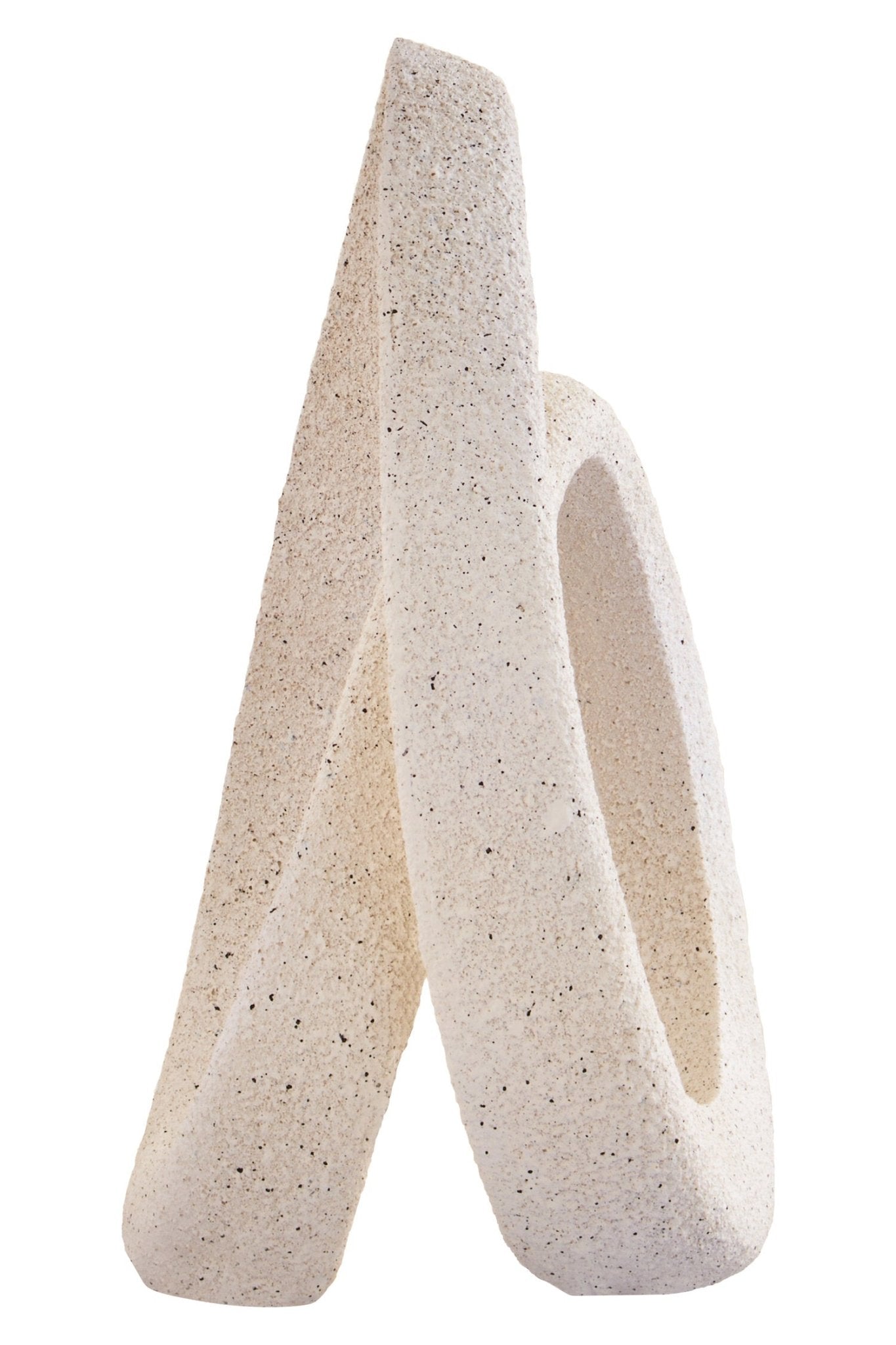 Broc Cream Textured Loop Sculpture | Luxury Home Accessories | Heulog Glow