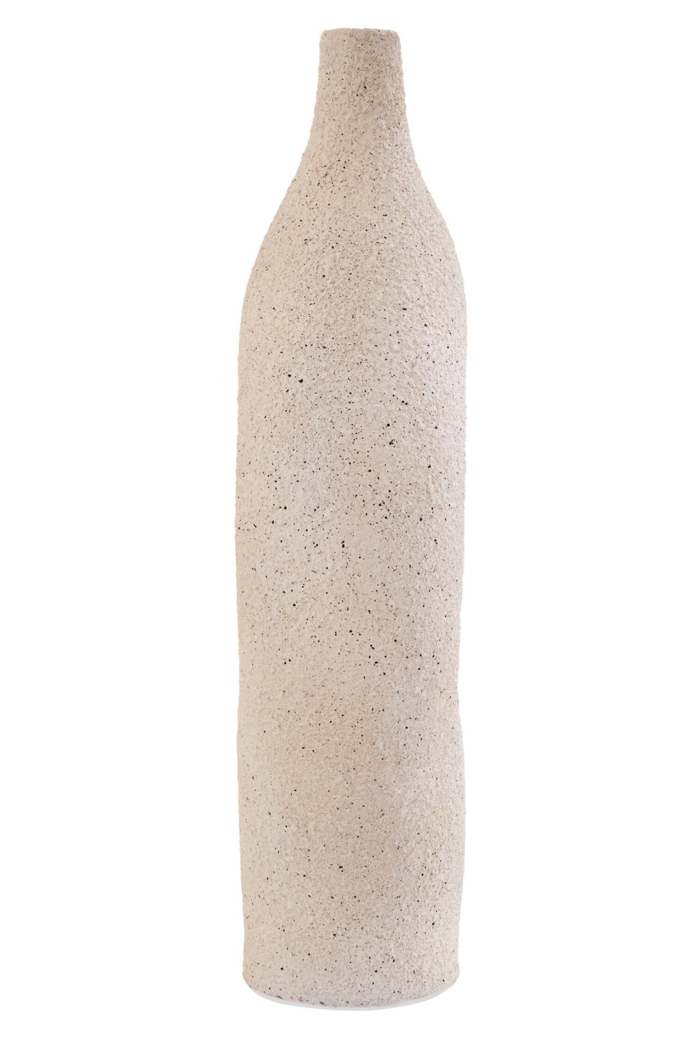Broc Cream Textured Sculptural Vase | Luxury Home Accessories | Heulog Glow