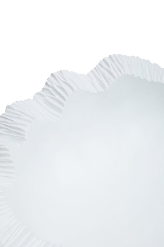 Broc Curved Textured White Bowl | Luxury Home Accessories | Heulog Glow