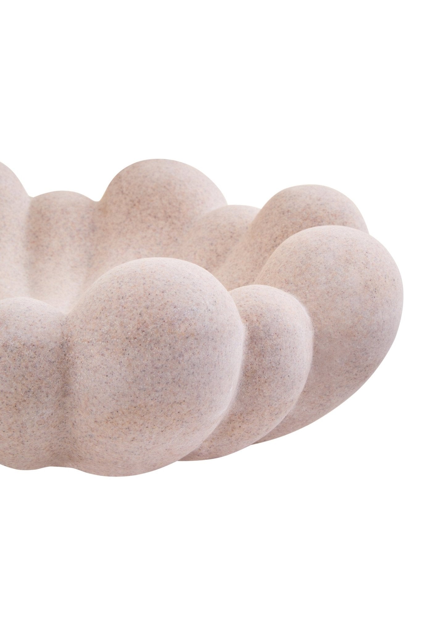 Broc Sandstone Effect Bubble Design Bowl | Luxury Home Accessories | Heulog Glow