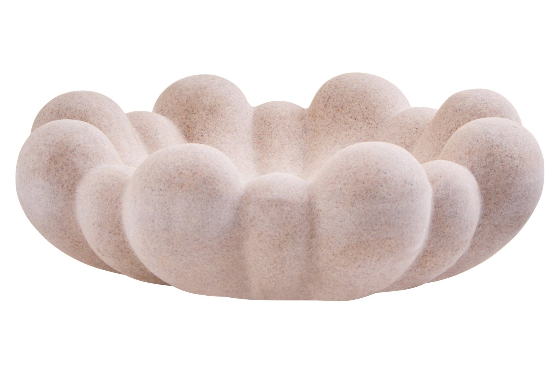 Broc Sandstone Effect Bubble Design Bowl | Luxury Home Accessories | Heulog Glow
