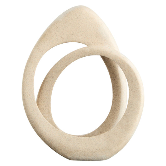 Broc Sandstone Effect Loop Sculpture | Luxury Home Accessories | Heulog Glow