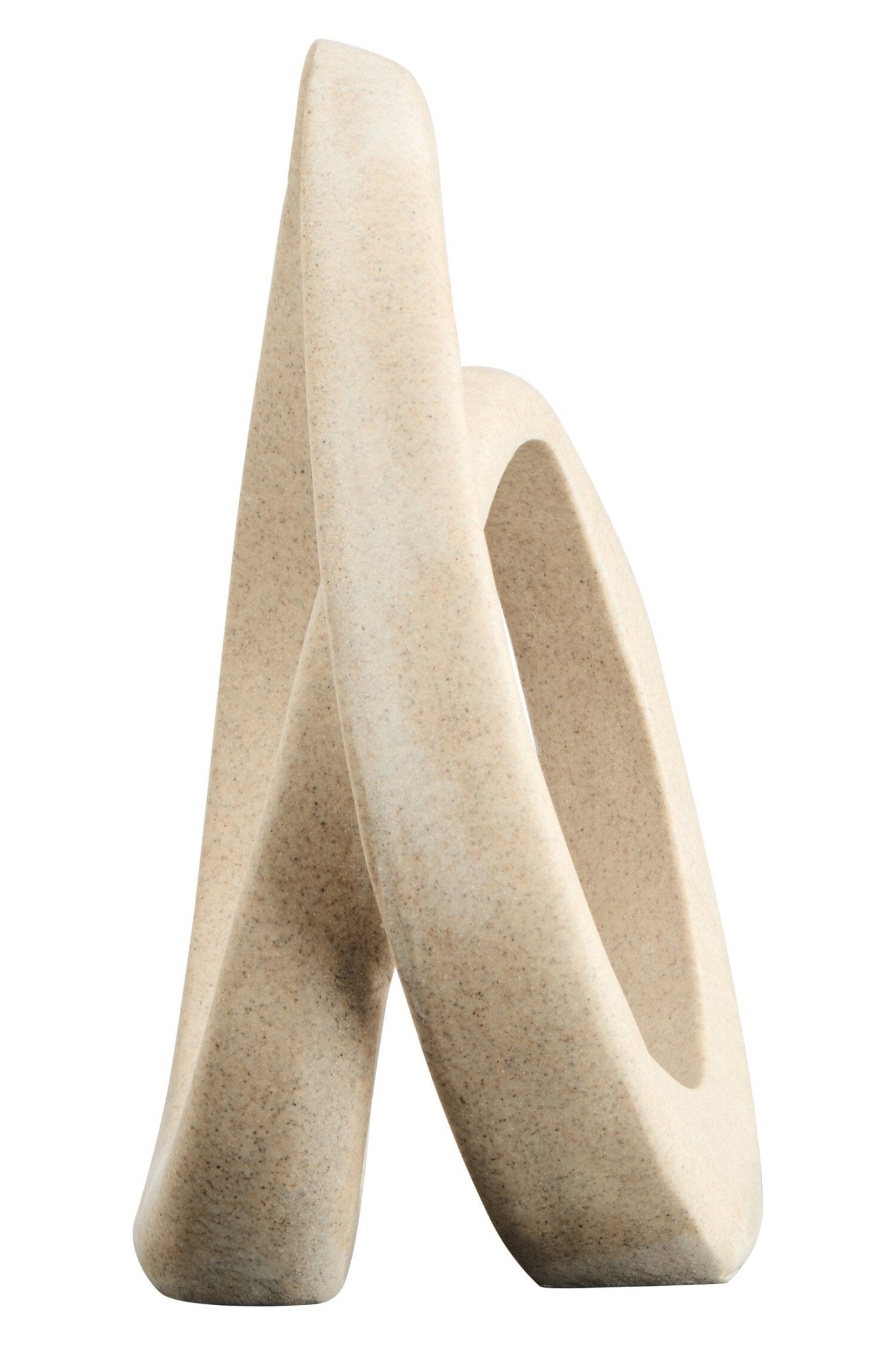 Broc Sandstone Effect Loop Sculpture | Luxury Home Accessories | Heulog Glow