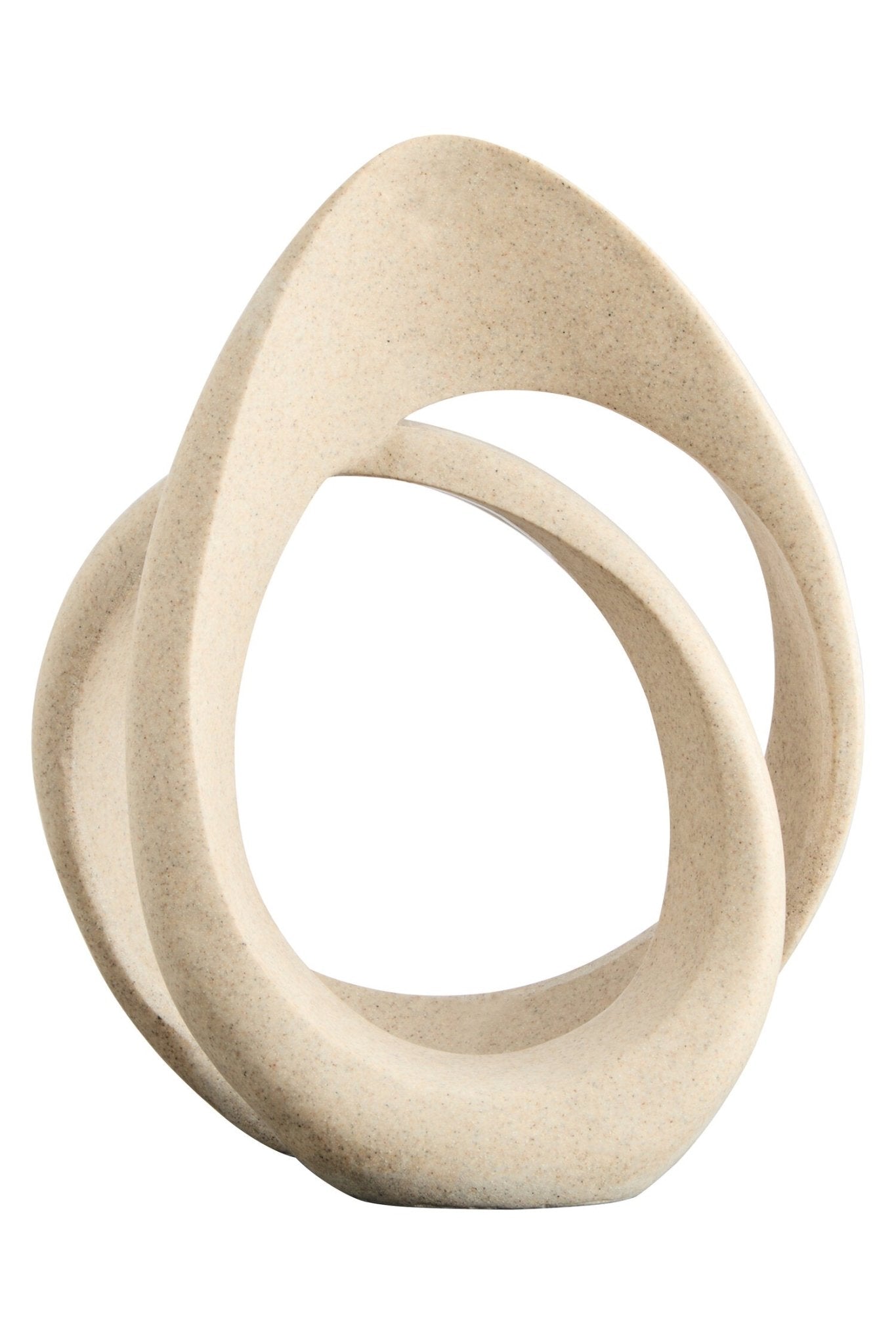 Broc Sandstone Effect Loop Sculpture | Luxury Home Accessories | Heulog Glow