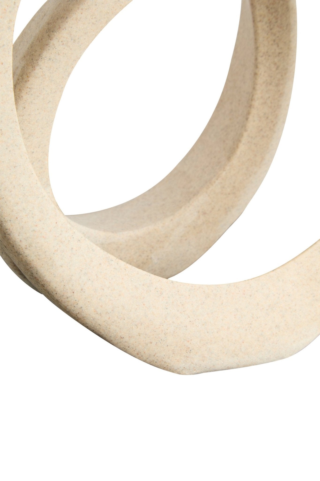 Broc Sandstone Effect Loop Sculpture | Luxury Home Accessories | Heulog Glow