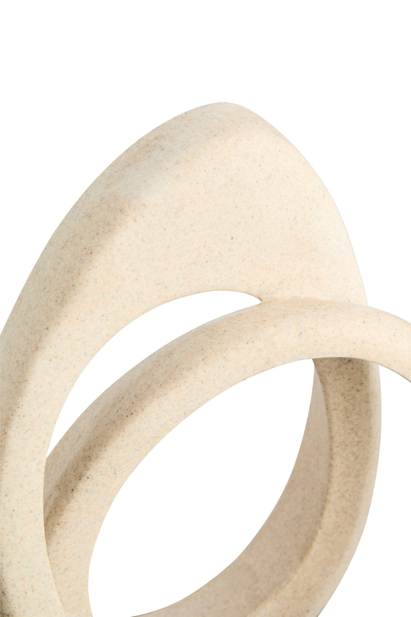 Broc Sandstone Effect Loop Sculpture | Luxury Home Accessories | Heulog Glow