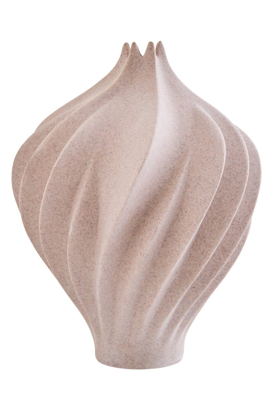Broc Small Sandstone Effect Organic Vase | Luxury Home Accessories | Heulog Glow