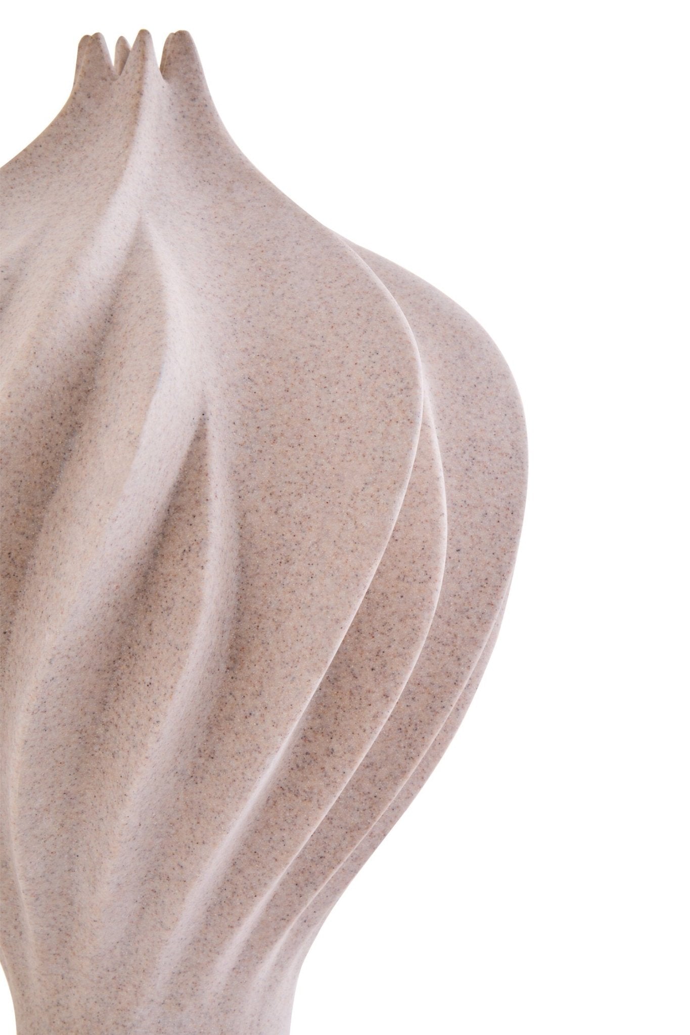 Broc Small Sandstone Effect Organic Vase | Luxury Home Accessories | Heulog Glow