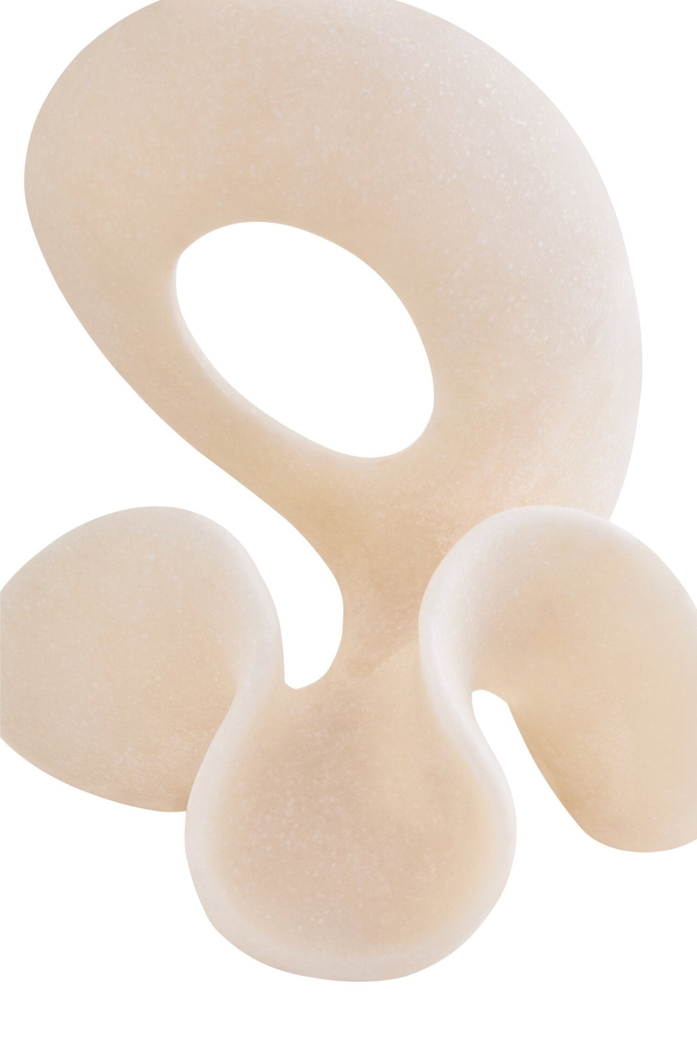 Broc Small White Marble Effect Abstract Loop Sculpture | Luxury Home Accessories | Heulog Glow
