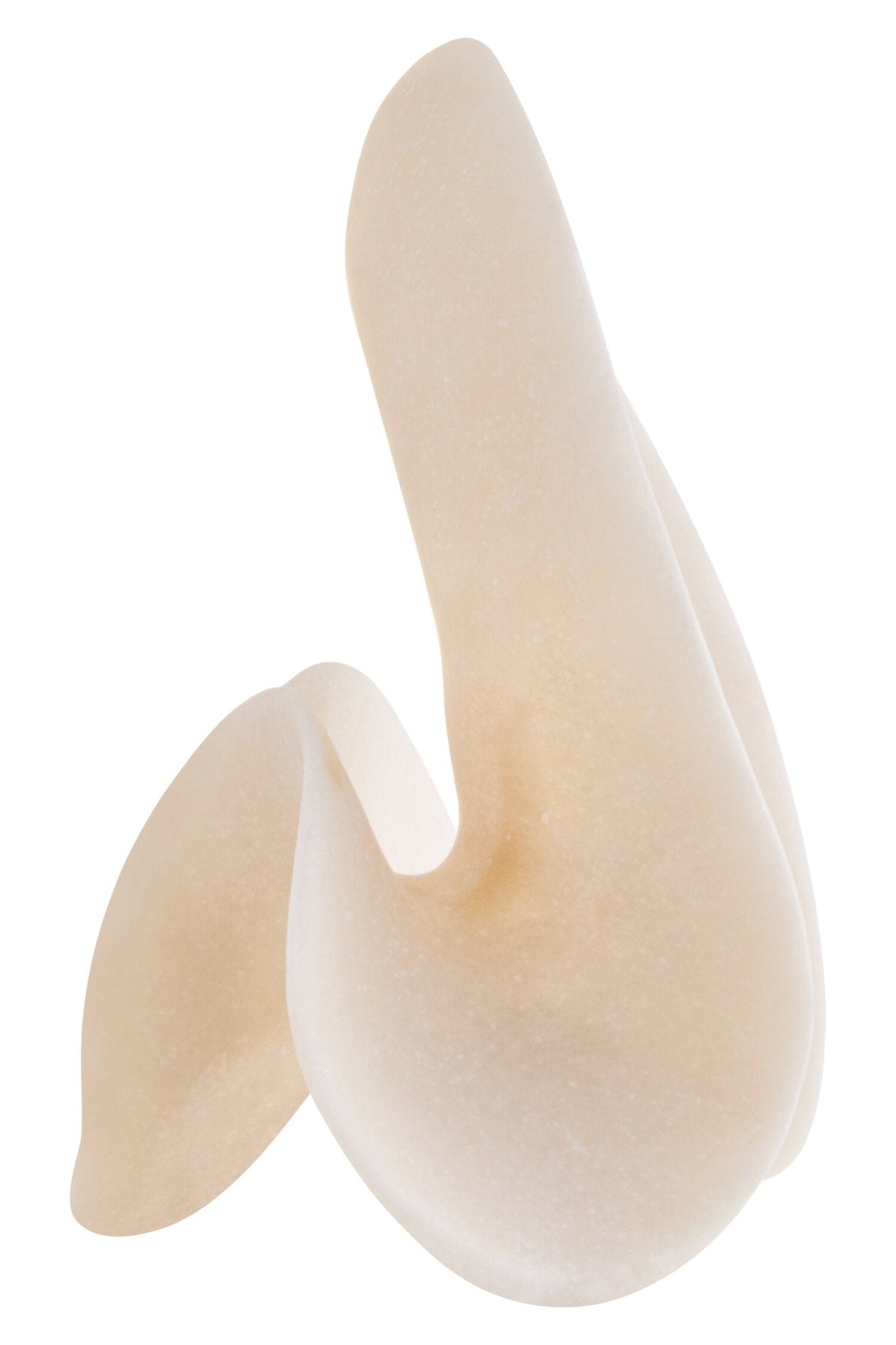 Broc Small White Marble Effect Abstract Loop Sculpture | Luxury Home Accessories | Heulog Glow