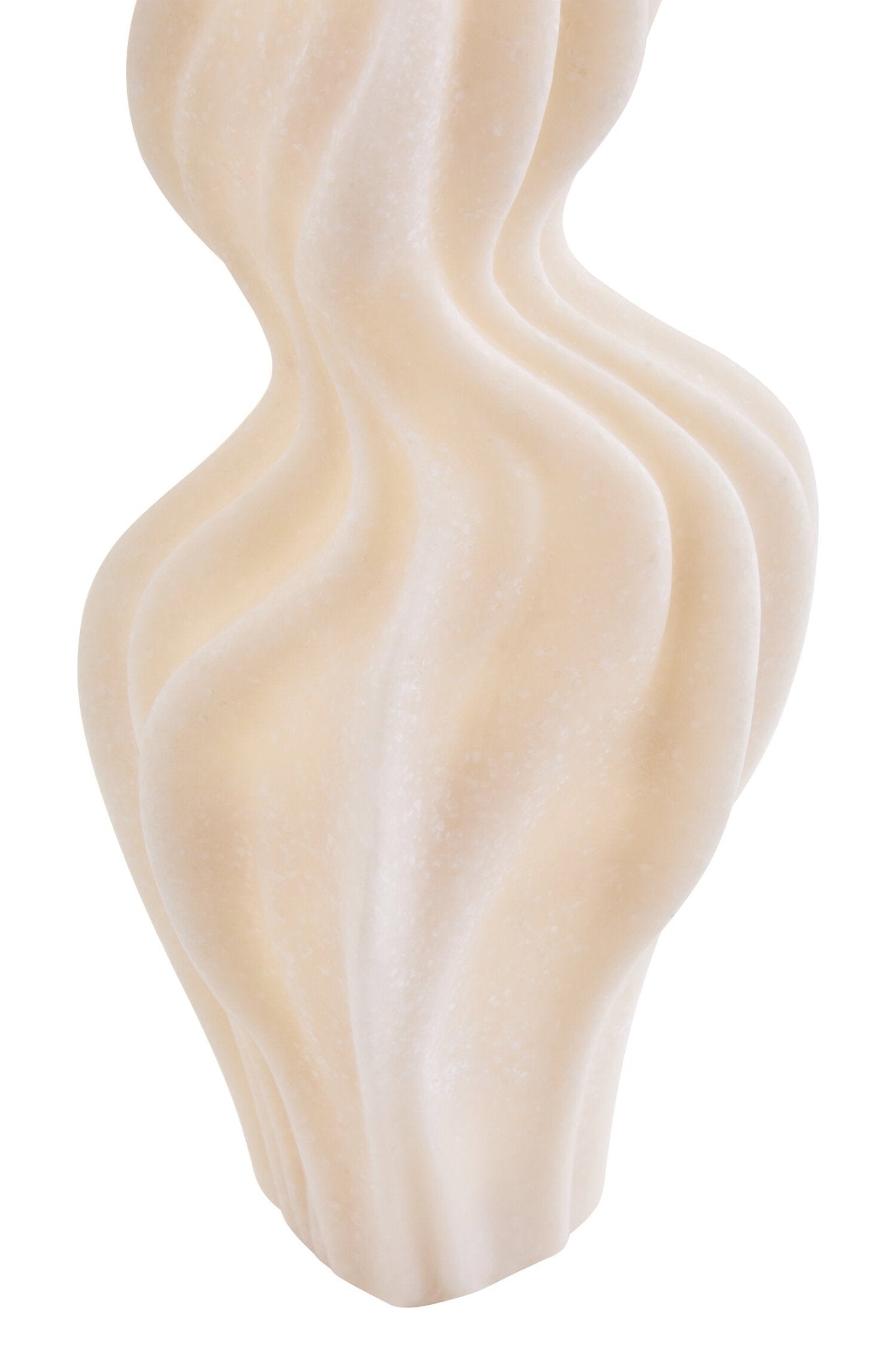 Broc White Marble Effect Organic Twist Vase | Luxury Home Accessories | Heulog Glow