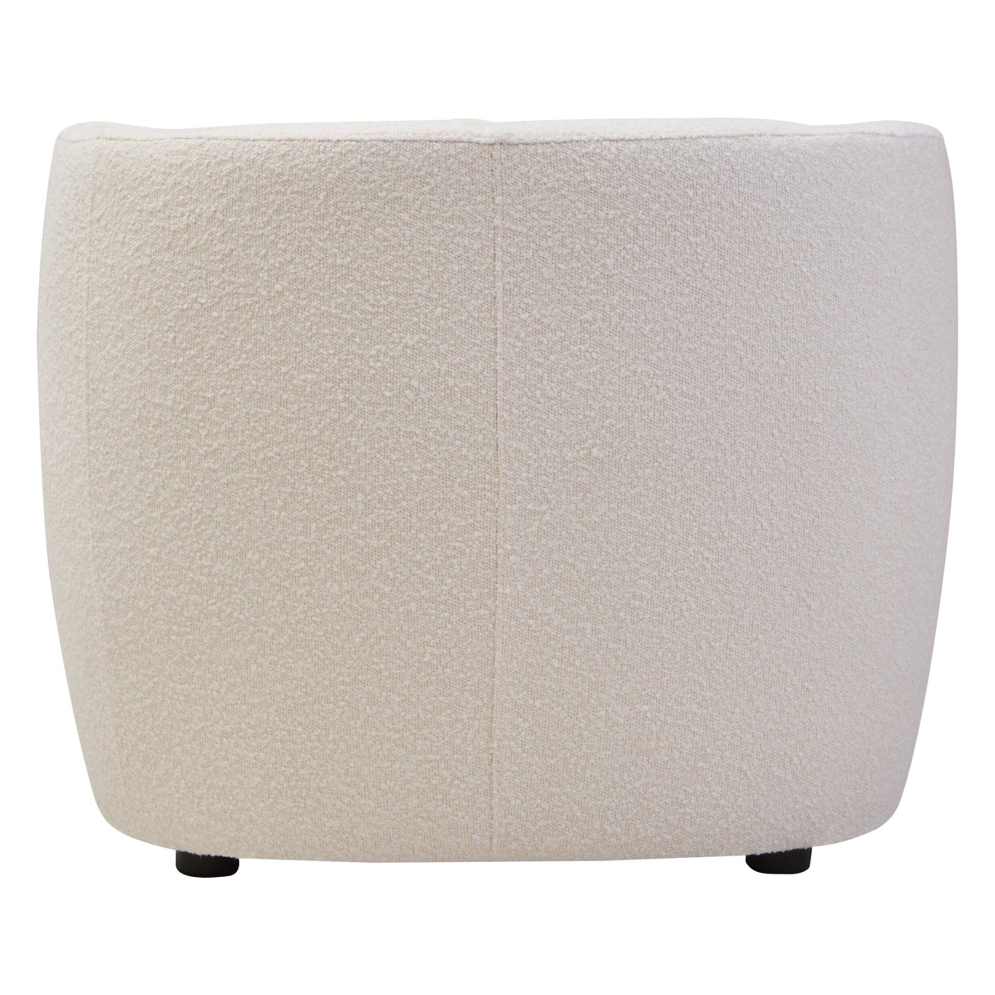 Bruge Textured Cream Curved Chair | Luxury Home Accessories | Heulog Glow