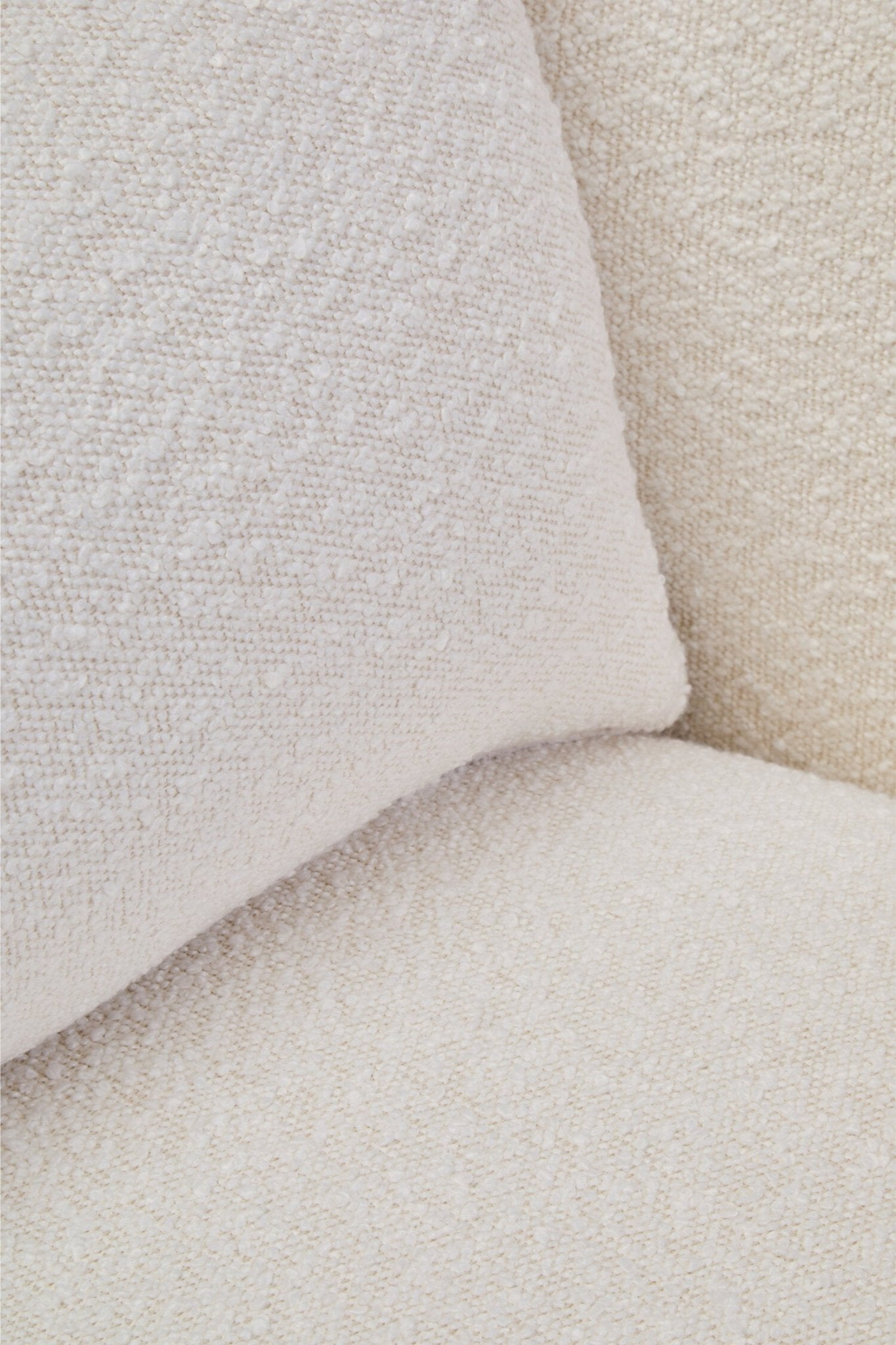 Bruge Textured Cream Curved Chair | Luxury Home Accessories | Heulog Glow