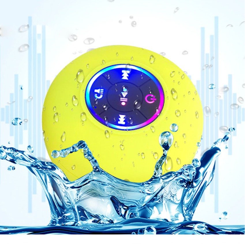 BTS07 Large Suction Cup Waterproof Bluetooth Audio With Light | Luxury Home Accessories | Heulog Glow