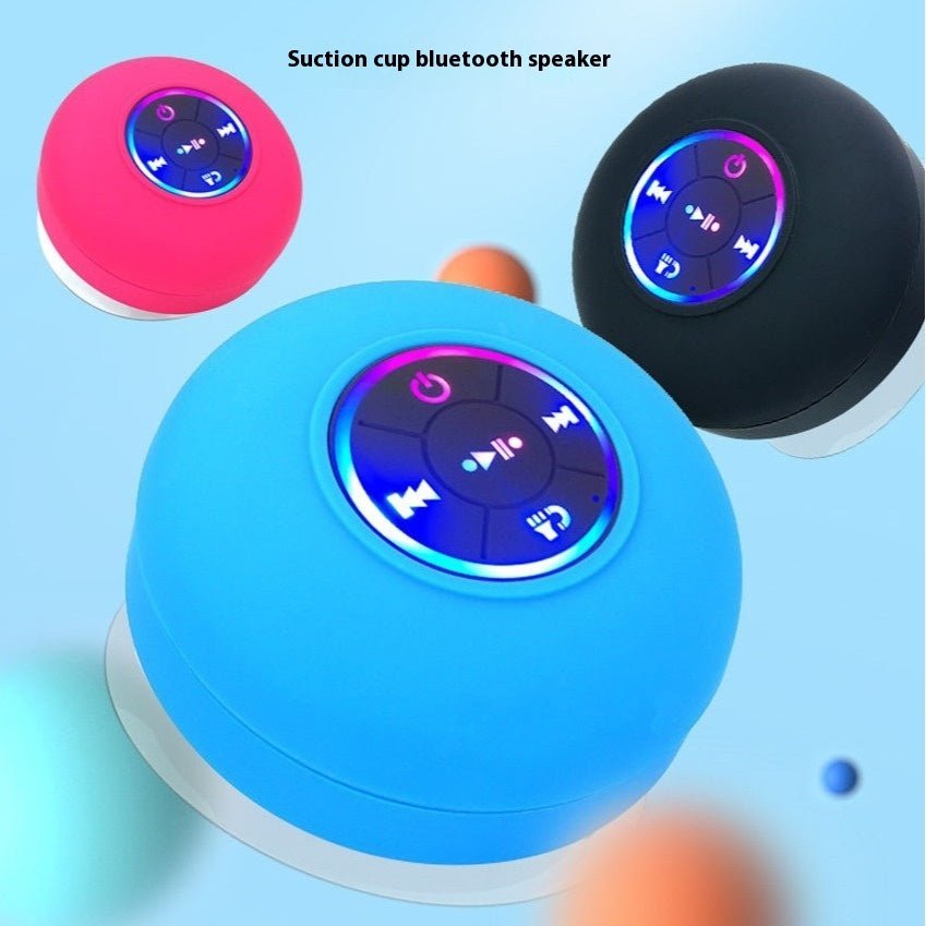 BTS07 Large Suction Cup Waterproof Bluetooth Audio With Light | Luxury Home Accessories | Heulog Glow