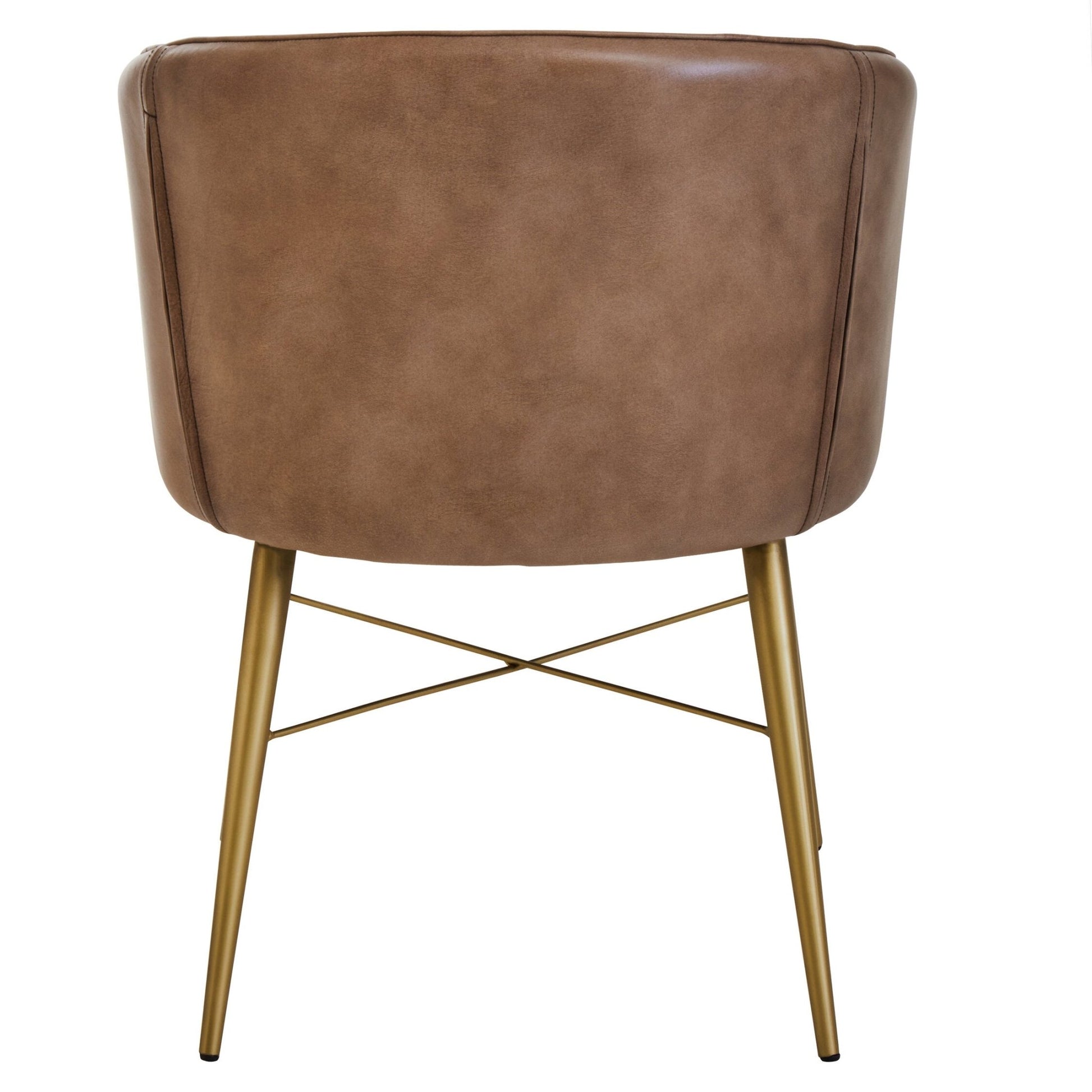 Buffalo Grey Leather Chair With Gold Finish Legs | Luxury Home Accessories | Heulog Glow