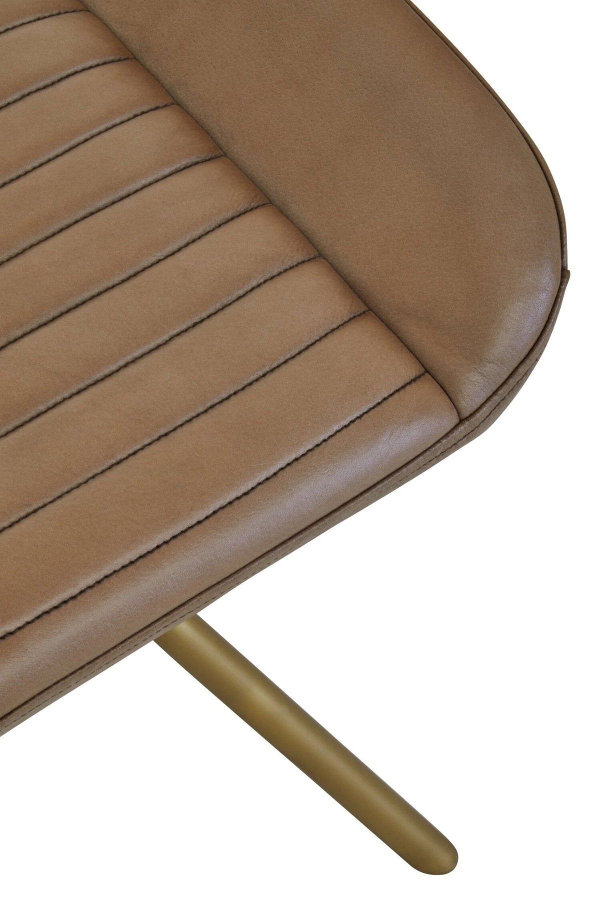 Buffalo Grey Leather Footstool | Luxury Home Accessories | Heulog Glow