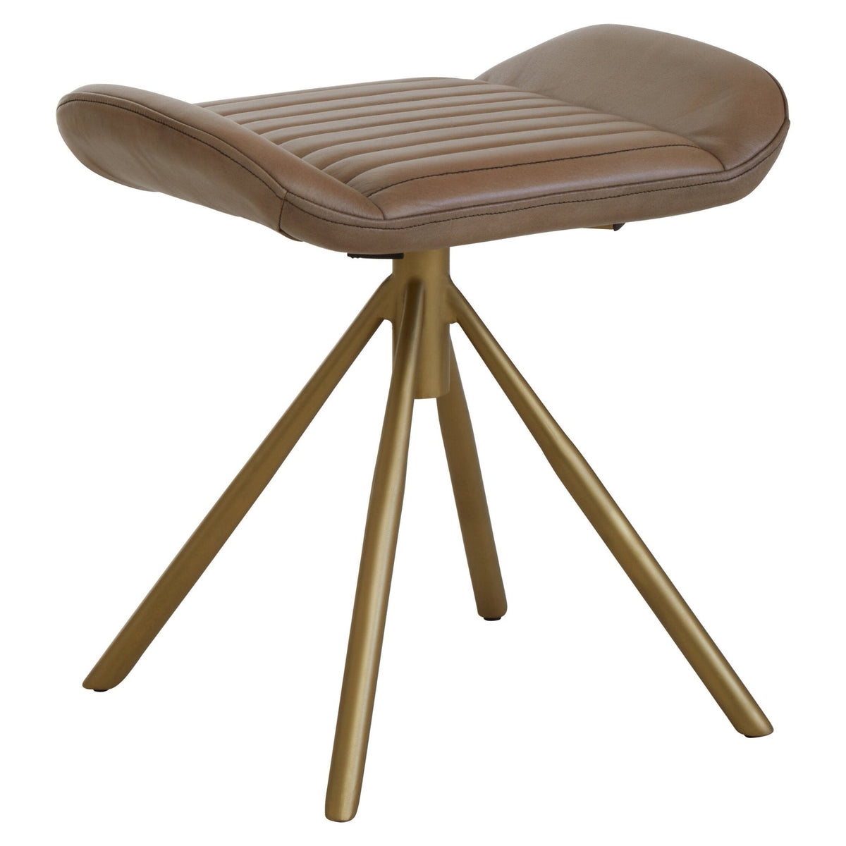 Buffalo Grey Leather Footstool | Luxury Home Accessories | Heulog Glow
