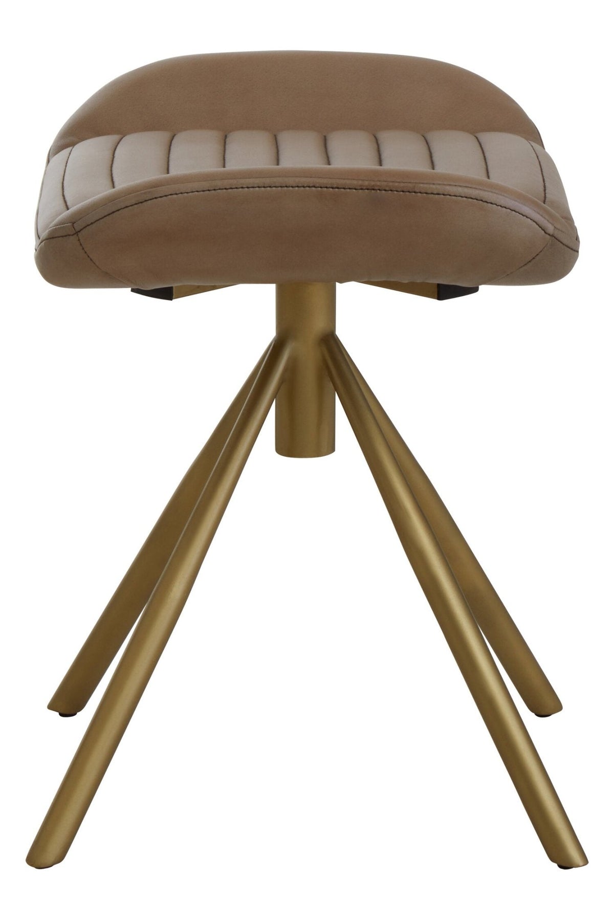 Buffalo Grey Leather Footstool | Luxury Home Accessories | Heulog Glow