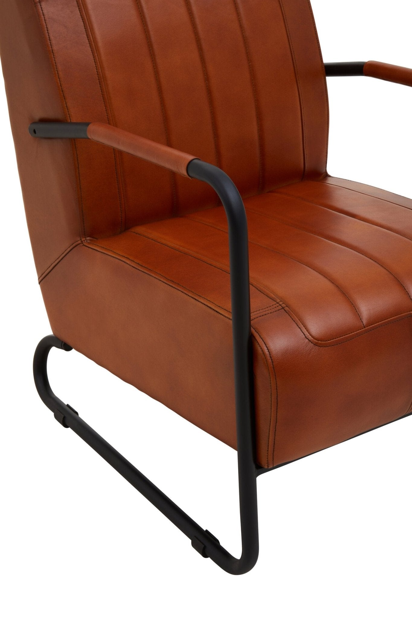 Buffalo Tan Leather Armchair | Luxury Home Accessories | Heulog Glow