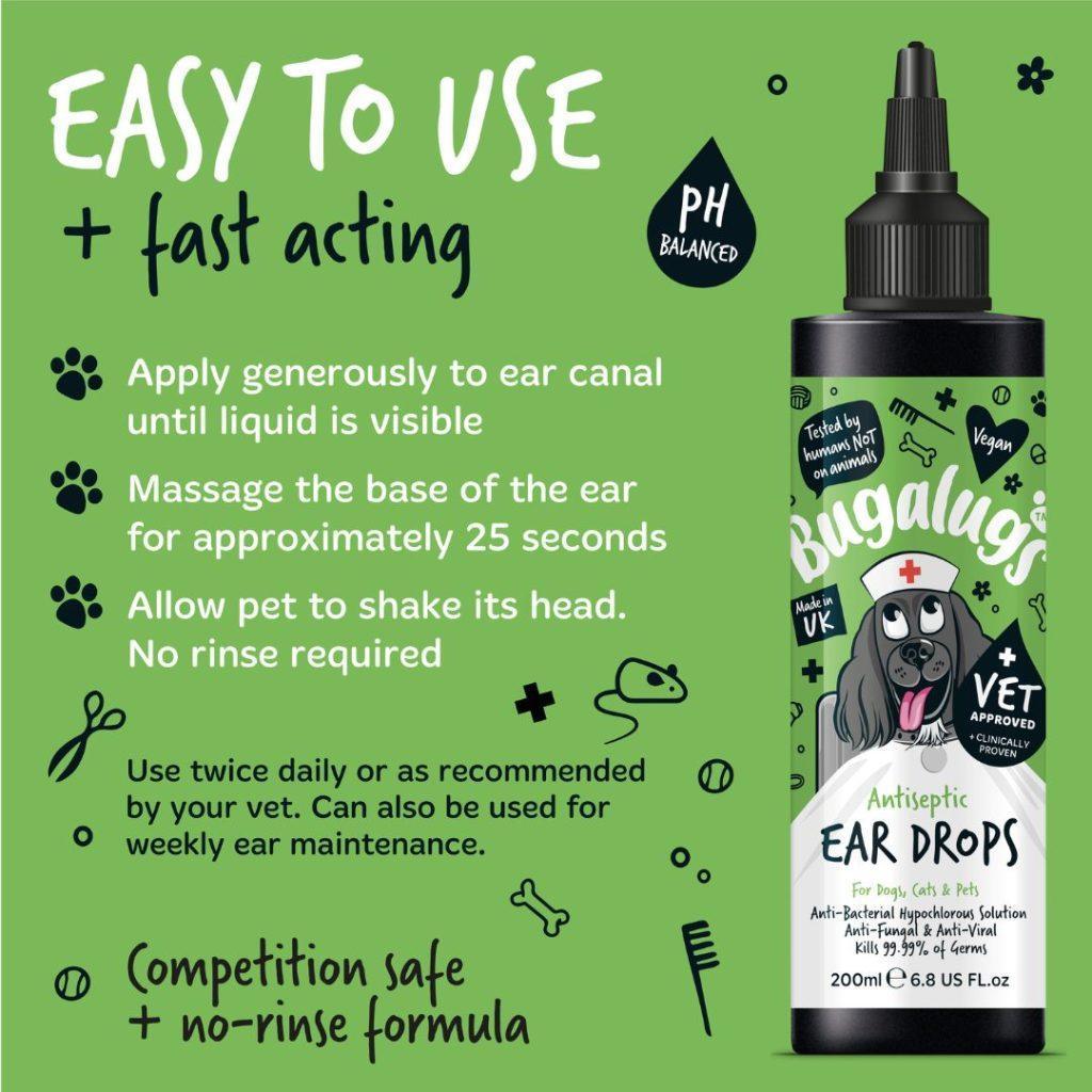 Bugalugs Antiseptic Ear Drops | Luxury Home Accessories | Heulog Glow