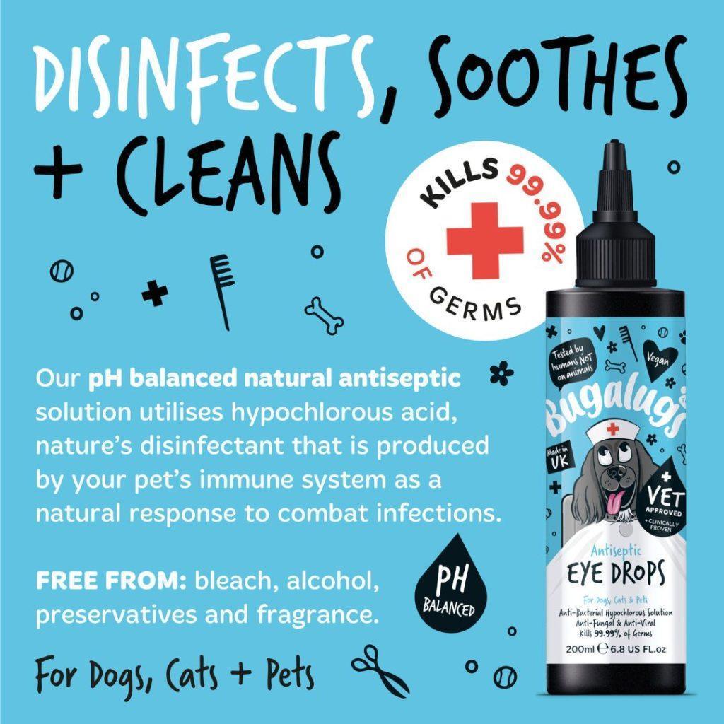 Bugalugs Antiseptic Eye Drops | Luxury Home Accessories | Heulog Glow