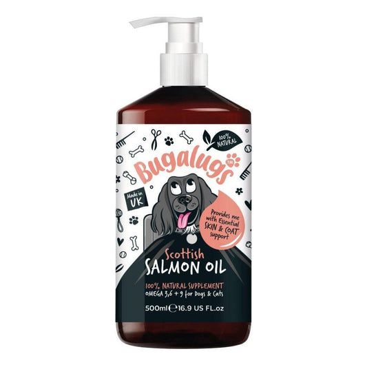 Bugalugs Salmon Oil 500ml | Luxury Home Accessories | Heulog Glow