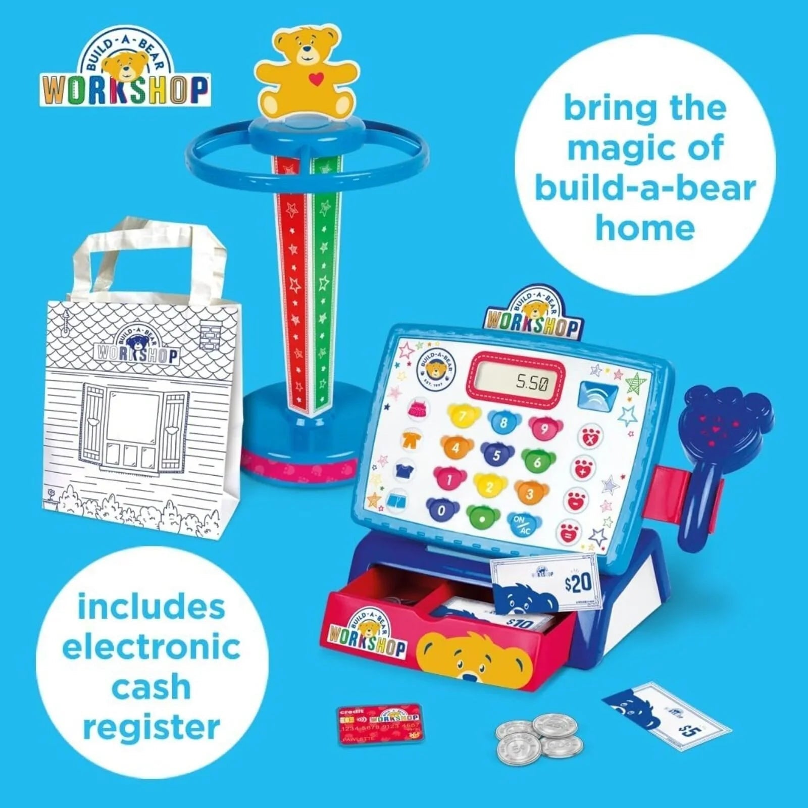 Build-A-Bear Workshop Cashier Counter Set | Luxury Home Accessories | Heulog Glow