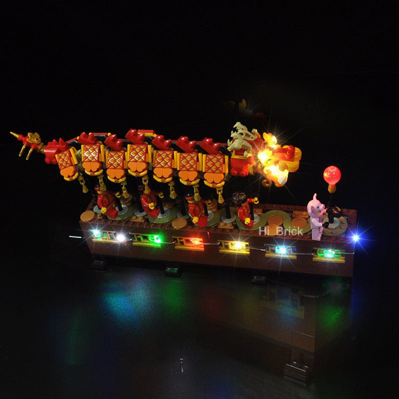 Building Block Lighting New Year Dragon Dance LED Lighting Group | Luxury Home Accessories | Heulog Glow