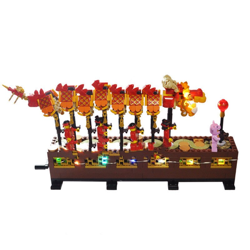 Building Block Lighting New Year Dragon Dance LED Lighting Group | Luxury Home Accessories | Heulog Glow