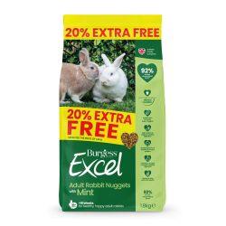 Burgess Excel Adult Rabbit Nuggets with Mint, 1.5kg+20% | Luxury Home Accessories | Heulog Glow