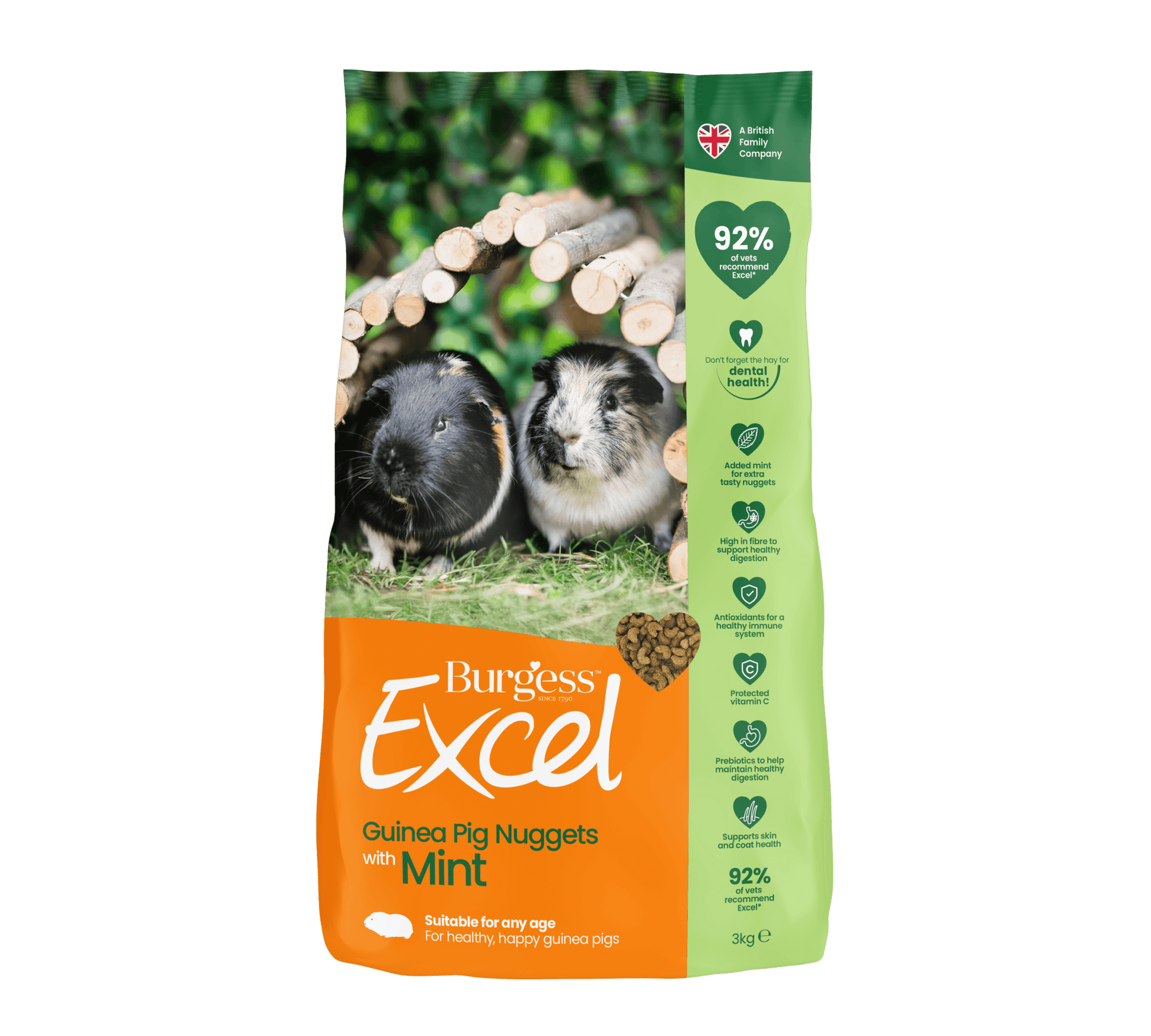 Burgess Excel Guinea Pig Nuggets | Luxury Home Accessories | Heulog Glow