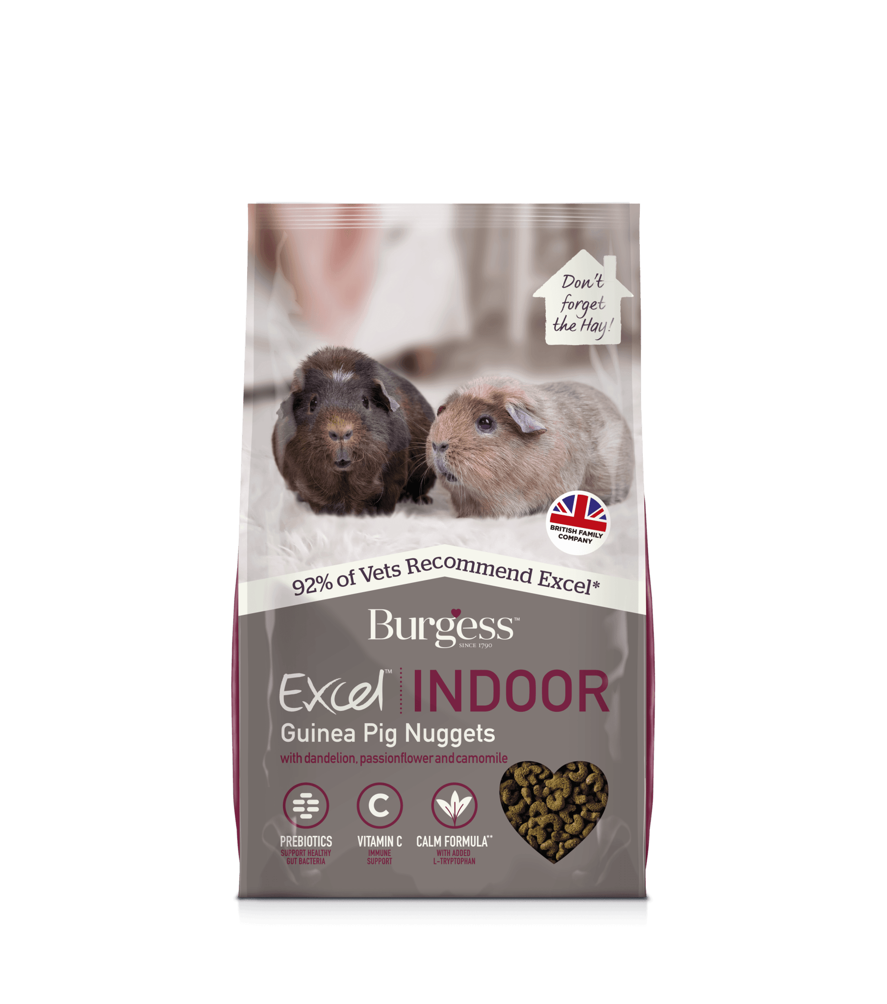 Burgess Excel Indoor Guinea Pig 4x1.5kg | Luxury Home Accessories | Heulog Glow