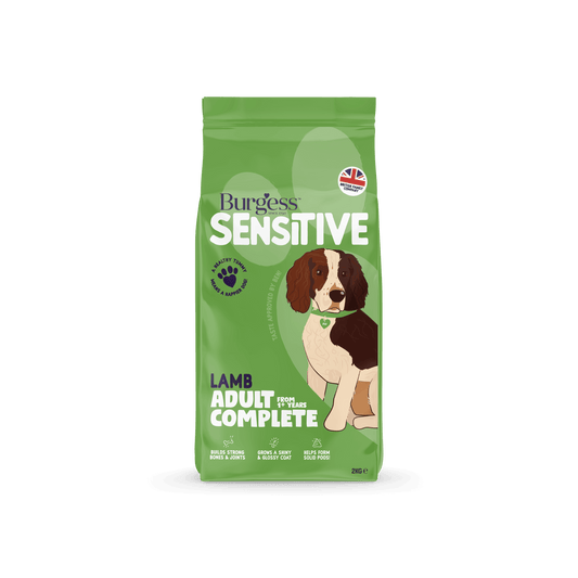 Burgess Sensitive Dog Lamb & Rice 2kg | Luxury Home Accessories | Heulog Glow